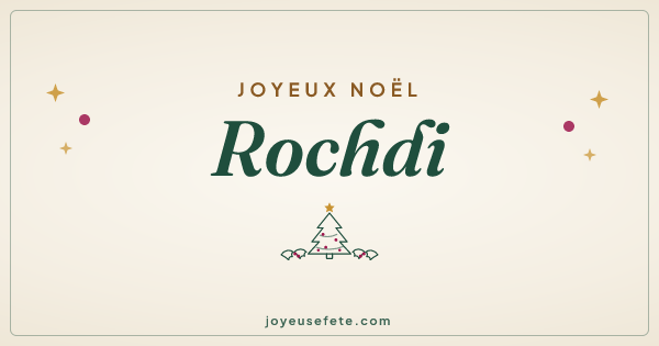 Image « Joyeux Noël Rochdi » au format large