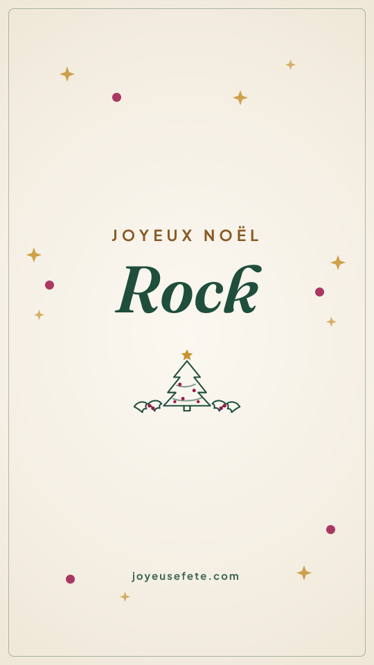 Image « Joyeux Noël Rock » au format story