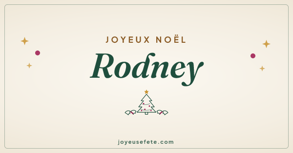 Image « Joyeux Noël Rodney » au format large