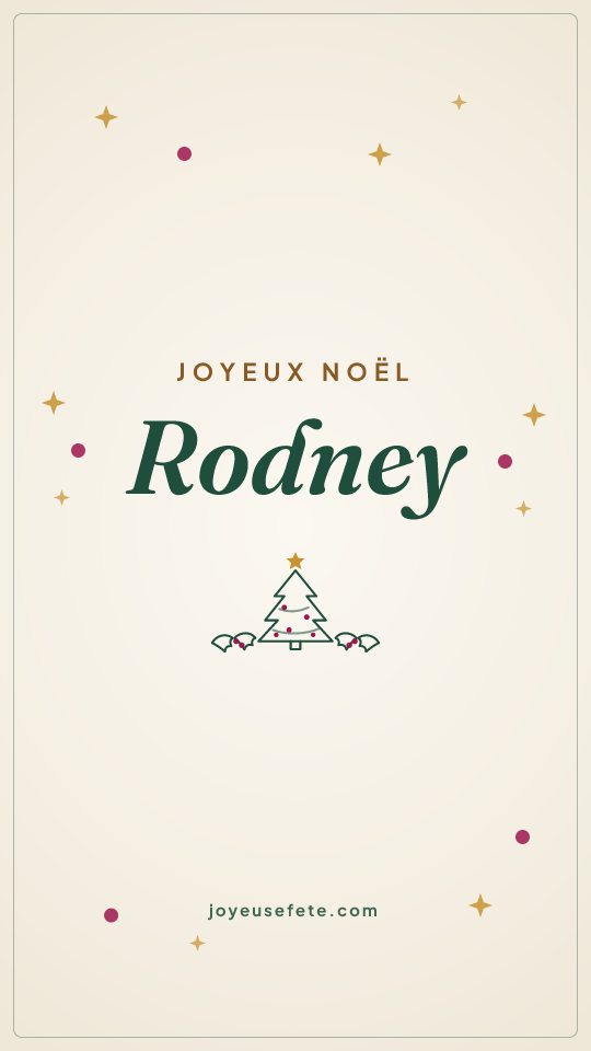 Image « Joyeux Noël Rodney » au format story