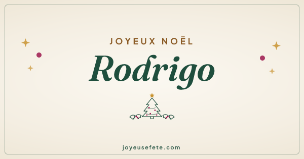 Image « Joyeux Noël Rodrigo » au format large