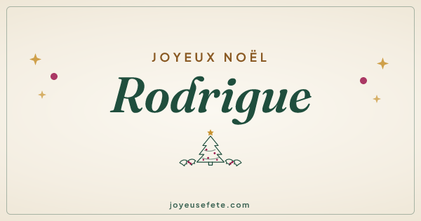 Image « Joyeux Noël Rodrigue » au format large