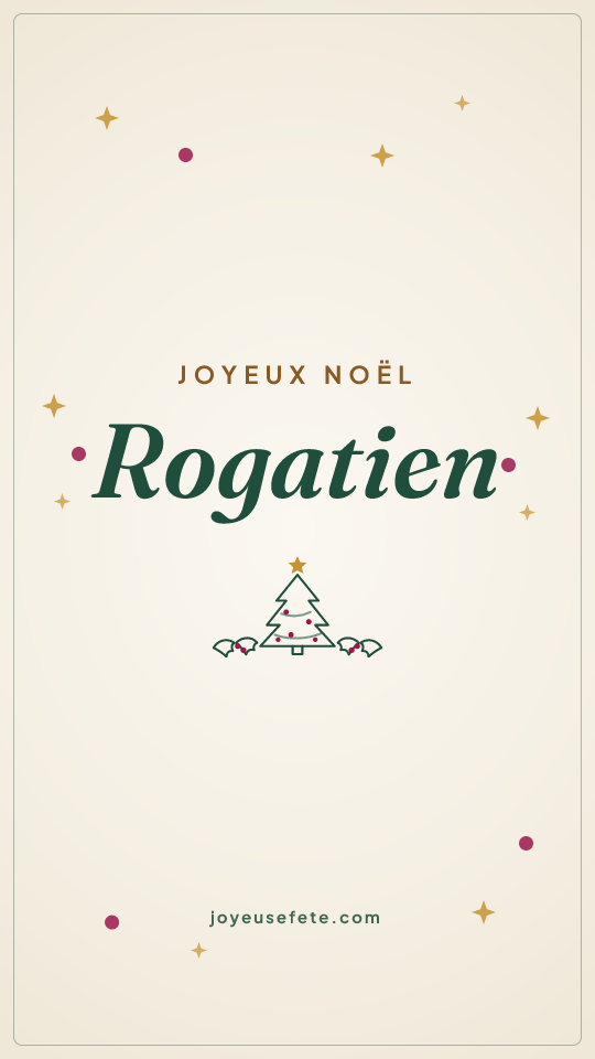 Image « Joyeux Noël Rogatien » au format story
