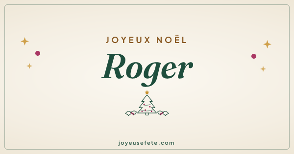 Image « Joyeux Noël Roger » au format large