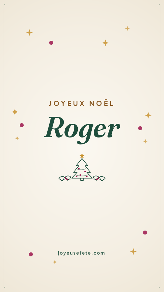Image « Joyeux Noël Roger » au format story