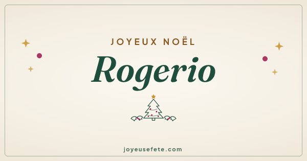 Image « Joyeux Noël Rogerio » au format large