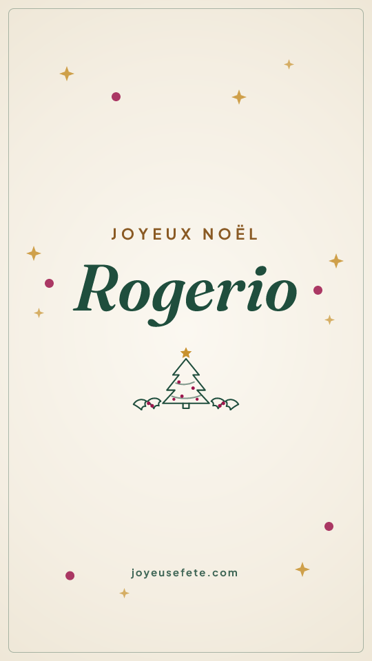 Image « Joyeux Noël Rogerio » au format story