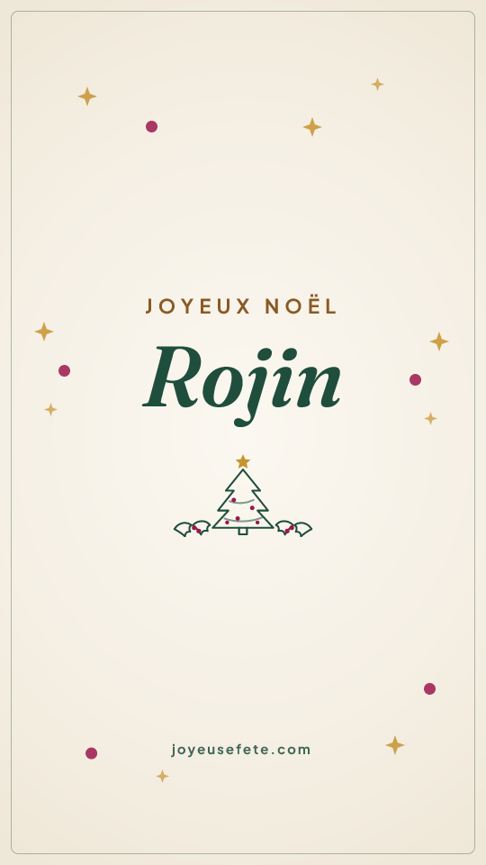 Image « Joyeux Noël Rojin » au format story
