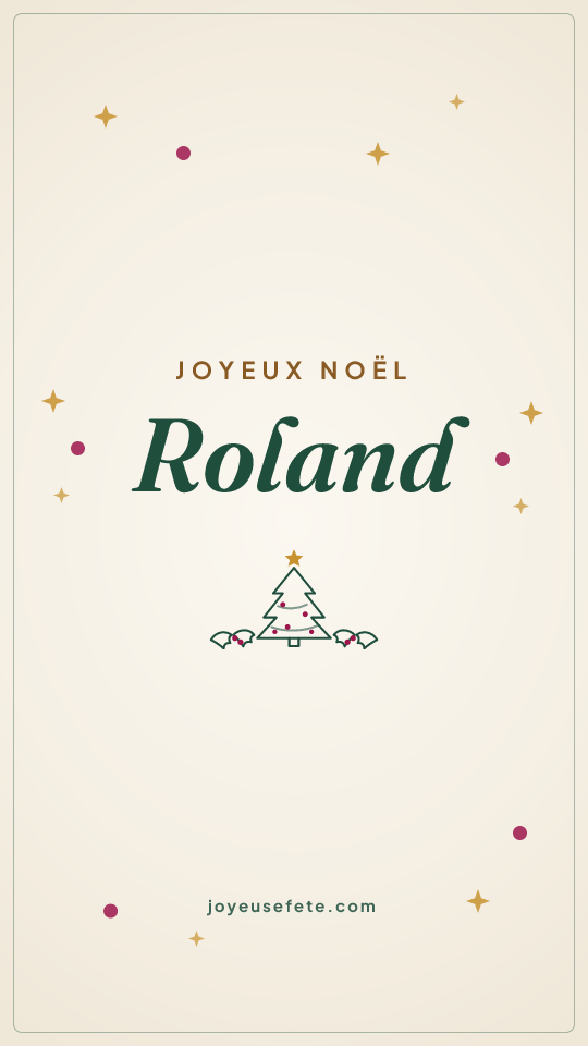 Image « Joyeux Noël Roland » au format story