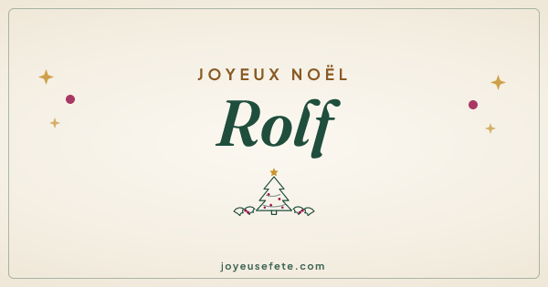Image « Joyeux Noël Rolf » au format large