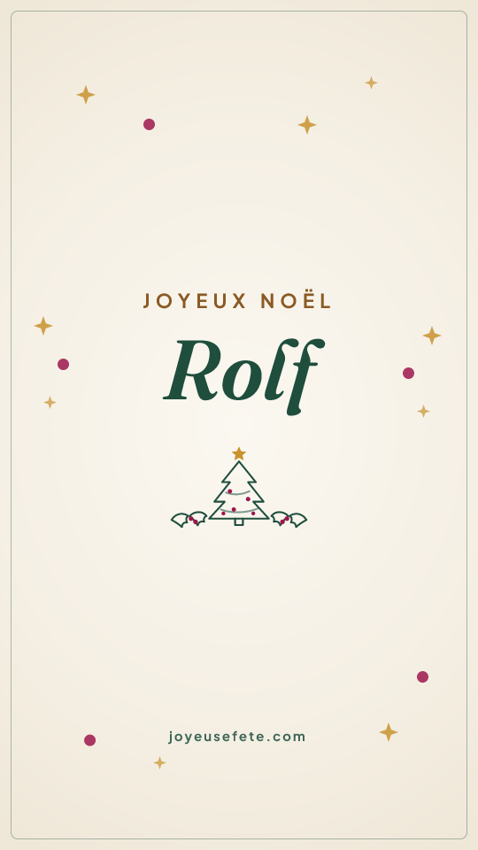 Image « Joyeux Noël Rolf » au format story