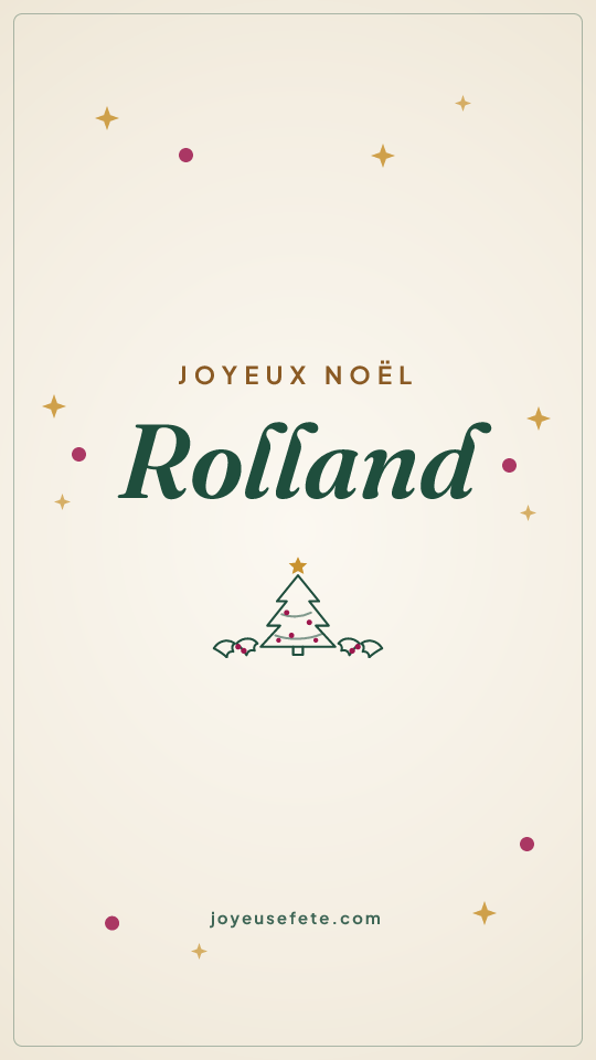 Image « Joyeux Noël Rolland » au format story