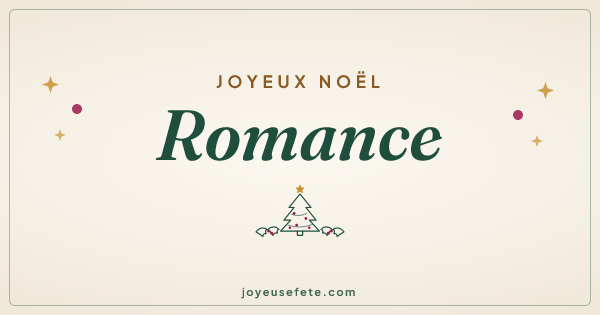 Image « Joyeux Noël Romance » au format large