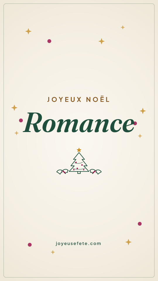 Image « Joyeux Noël Romance » au format story