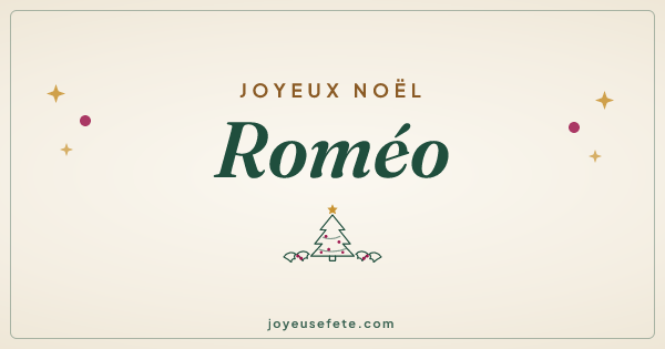 Image « Joyeux Noël Roméo » au format large