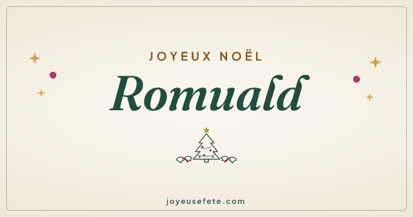 Image « Joyeux Noël Romuald » au format large