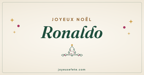 Image « Joyeux Noël Ronaldo » au format large