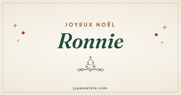 Image « Joyeux Noël Ronnie » au format large