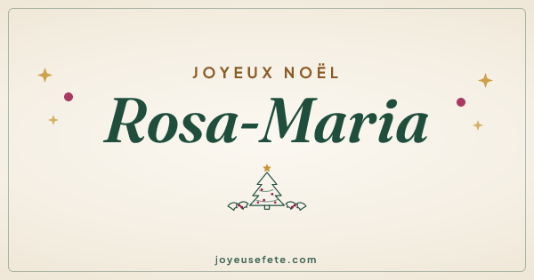 Image « Joyeux Noël Rosa-Maria » au format large