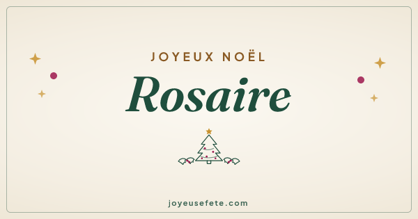 Image « Joyeux Noël Rosaire » au format large