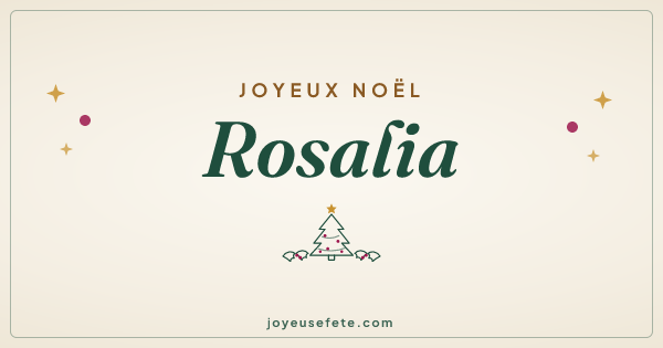 Image « Joyeux Noël Rosalia » au format large