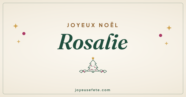 Image « Joyeux Noël Rosalie » au format large