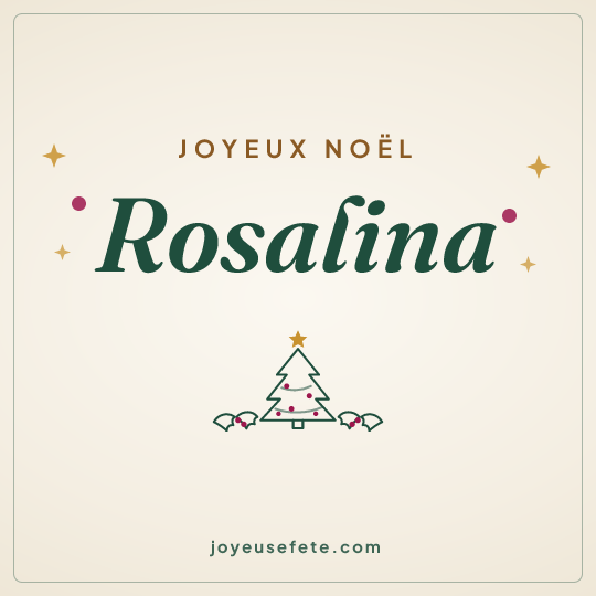 Image carrée « Joyeux Noël Rosalina » pour WhatsApp