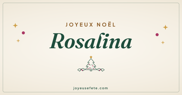 Image « Joyeux Noël Rosalina » au format large