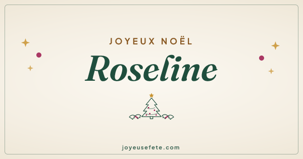 Image « Joyeux Noël Roseline » au format large