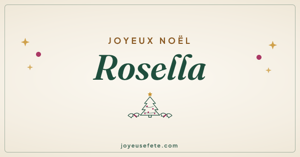 Image « Joyeux Noël Rosella » au format large