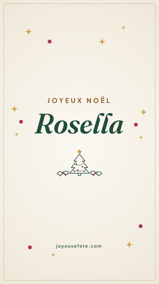 Image « Joyeux Noël Rosella » au format story