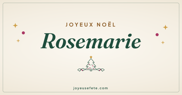 Image « Joyeux Noël Rosemarie » au format large