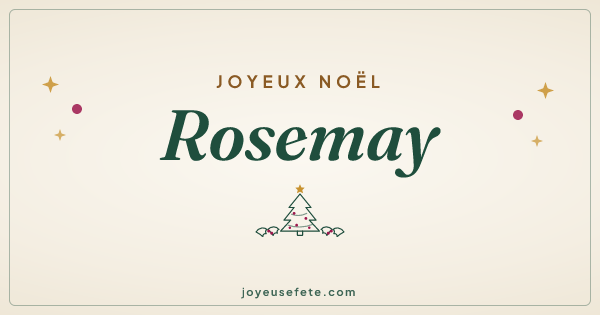 Image « Joyeux Noël Rosemay » au format large