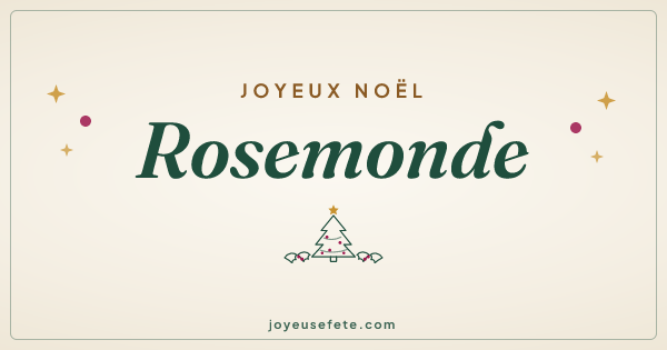Image « Joyeux Noël Rosemonde » au format large