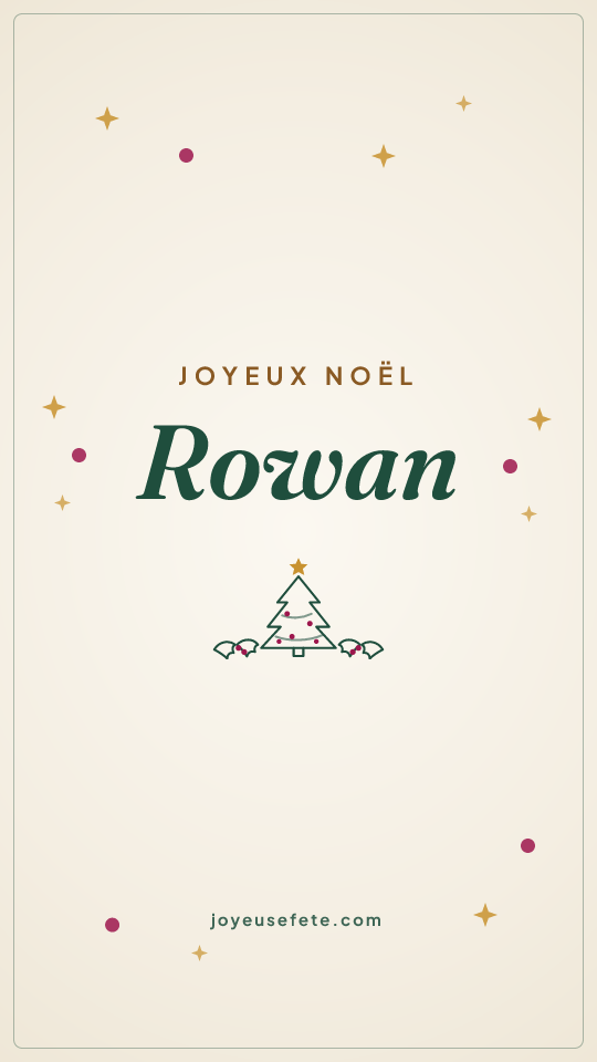 Image « Joyeux Noël Rowan » au format story