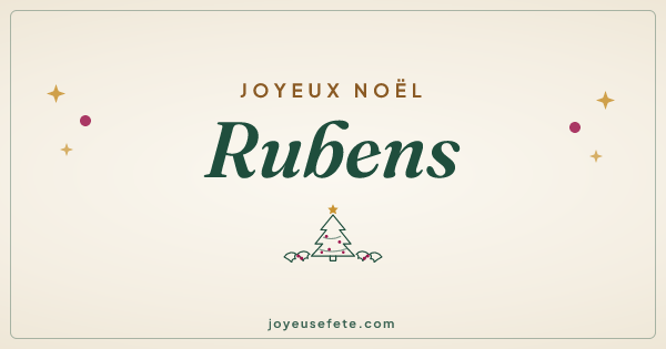 Image « Joyeux Noël Rubens » au format large