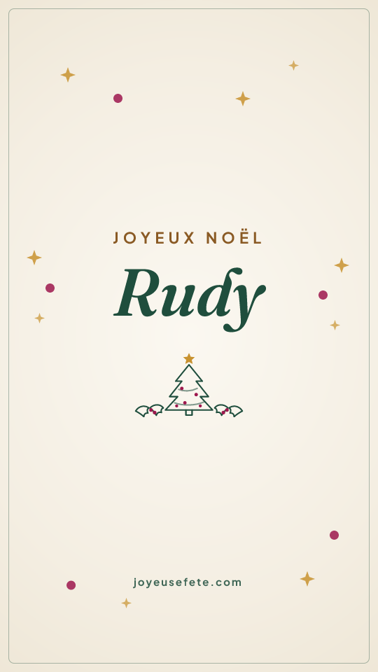 Image « Joyeux Noël Rudy » au format story