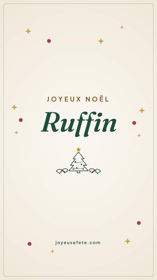 Image « Joyeux Noël Ruffin » au format story