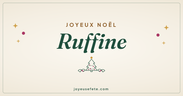 Image « Joyeux Noël Ruffine » au format large