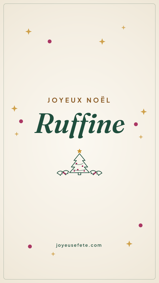Image « Joyeux Noël Ruffine » au format story