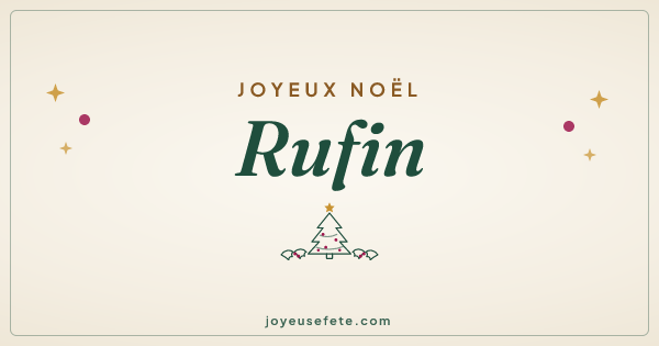 Image « Joyeux Noël Rufin » au format large