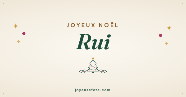 Image « Joyeux Noël Rui » au format large