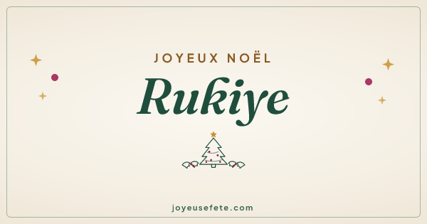 Image « Joyeux Noël Rukiye » au format large