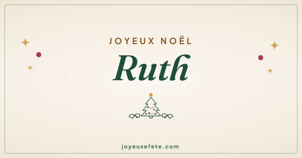 Image « Joyeux Noël Ruth » au format large