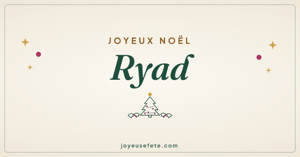 Image « Joyeux Noël Ryad » au format large