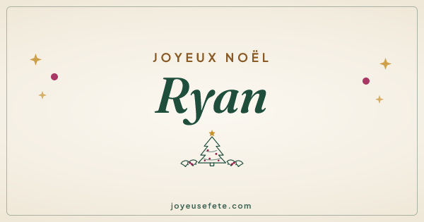 Image « Joyeux Noël Ryan » au format large