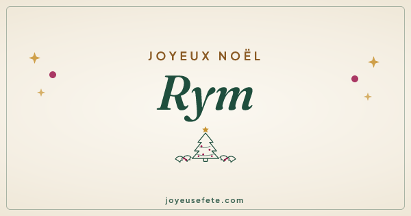 Image « Joyeux Noël Rym » au format large