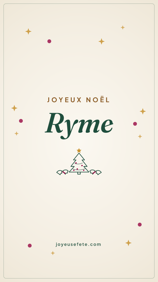 Image « Joyeux Noël Ryme » au format story