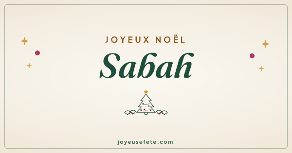 Image « Joyeux Noël Sabah » au format large