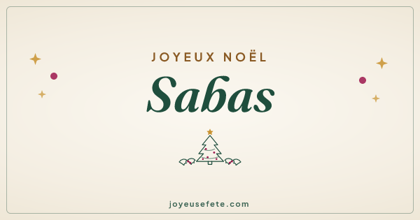 Image « Joyeux Noël Sabas » au format large